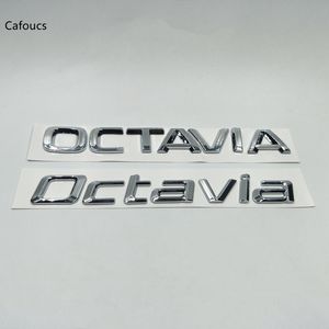 Skoda Octavia A5 оптовых-Для Skoda Octavia A5 a7 Chrome Letters эмблема Badge Задний Загрузочный Ствол Логотип Наклейки Аксессуары для автомобилей