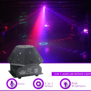 Sharelife 24 gobos laser rgb + feixe de led rgb + luz estroboscópica branca, luz de movimento dmx, bar, festa, discoteca, show, dj, iluminação de palco giratória q19