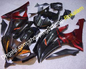 For Yamaha YZF R6 Gloss Black Red Body Motorcycle YZF-R6 Fairing Kit YZFR6 2008 2009 2010 2011 2012 2015 2016 (Injection molding)