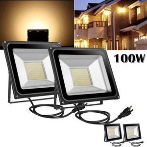 Outdoor Lighting Floodlights LED 100W Cool White 110V High Power Flood Light Spotlight