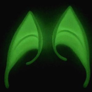 Elves Ears Halloween Party DIY Cosplay costume Decorations Fairy Ear Latex Fake luminous Ears Halloween Christmas Party Costume Props