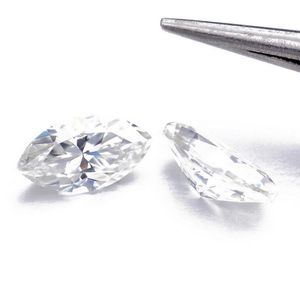 Commercio all'ingrosso Marquise Brilliant Taglio Moissanite Stones Stones Stones Vvs1 Eccellente Test di taglio del taglio del tagliato Diamante positivo per fare gioielli anelli in Offerta