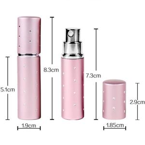 5ml Refillable Perfume Bottle With Spray Scent Pump Empty Cosmetic Containers Spray Atomizer Bottle For Travel