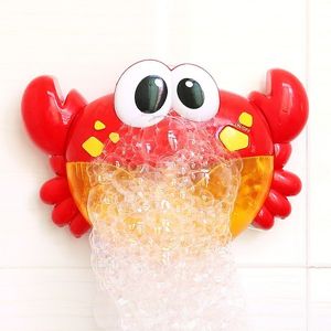 Music Baby Bath Toys Kids Pool Swimming Bathtub Soap Machine Automatic Bubble Funny Crab Frog Cloud Duck BathToy Wholesale