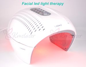 4 Ljusfärger LED Light Therapy Skin Föryngring Pigment Avlägsnande Acne Removal Facial Care Hud Lift Collagen Generation Spa Machine