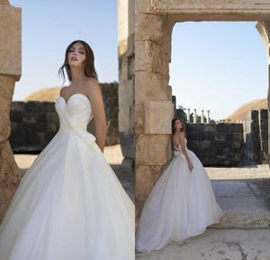 Modest Pnina Tornai Elegant Ball Gown Sweetheart Sleeveless Backless Taffeta Bow Wedding Dresses Wedding Gowns Sweep Train Bridal Gowns