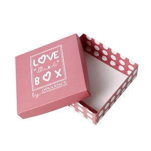 Colorful custom top and base softcover foldable gift box paper box