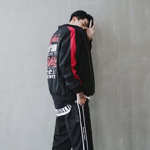 Mode – Herrenmode, koreanischer Stil, Bomberjacken, Hip-Hop-Herrenjacke, Baseball-Streetwear, lockere Jacke mit Buchstaben für Herren, Größe S-2XL