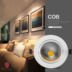 Modern Downlights LED Spotlights COB Aluminum Down High Lumen Conceal Ceiling Lights Recessed Hotel Commercial Lighting Free Ship
