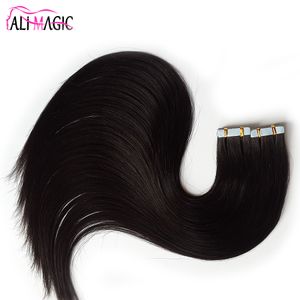 Estensioni di capelli a nastro 40pcs/set 28 '' nastro nelle estensioni dei capelli umani a buon mercato aplique de cabelo umano