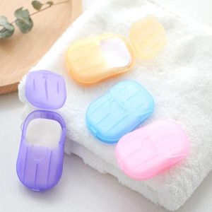 Portable Washing Hand Wipes Bath Travel Scented Slice Sheets Foaming Box Paper Soap Hand Sanitizer Holder soap