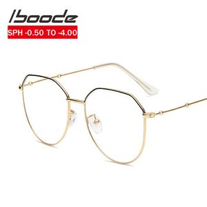 Ibooda Unisex Vintage Gold Metal Ramki Myopia Okulary Kobiety Men -0.5 0.75 1 1,25 1,5 1,0 2.7 2.0 2.25 2.5 2.75 3.0 3.25 3.5 3.75 4
