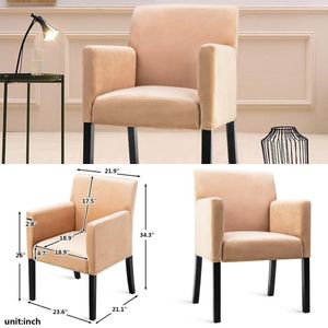 Simples US Stylish Modern Tecido Accent poltrona cadeira Dining In Móveis cadeira da cozinha Quarto Stock