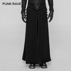 PUNK RAVE Gothic Party Retro  Japan Cosplay Men's Skirt Pants Emo Performance Victorian Retro Jacquard Skirt