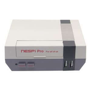 Freeshipping NESPi Pro Caso w / caixa de estilo RTC NES FS gabinete com ventilador + dissipadores de calor + 2 Pcs Joystick Gamepad Kit para Raspberry Pi