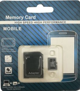 Wholesale Micro sd cards 32GB 64GB 128GB 256GB Class 10 TF CARD Memory Card with GIFT Adapter Retail Package Flash TF Cards