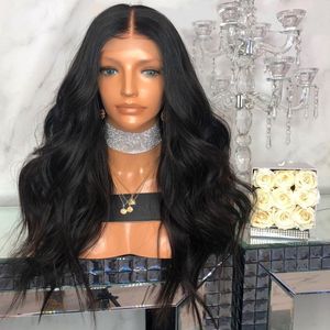 Heiße hochwertige Mode europäische Frankreich und amerikanische Perücke Frauen schwarz dunkelbraun Cruly langes Haar lebensechte natürliche Hochtemperatur-Perücke