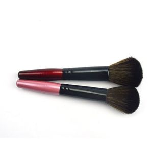 Prémio de blush pincéis de maquiagem suave nylon ferramentas de madeira cabelo alça de maquiagem acessórios para cosméticos em pó soltos 5 cores DHL grátis