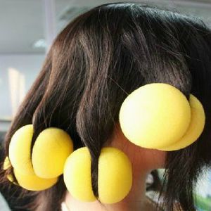 Hair Rollers Comb Sponge Pear Flower Curler Physical Curler 12 pieces/bag