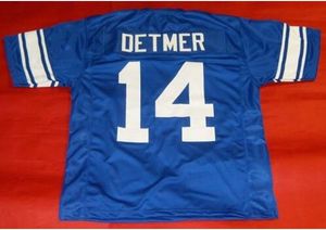Custom Men Youth Women Vintage #14 TY DETMER CUSTOM BRIGHAM YOUNG COUGARS BYS Football Jersey Size S-4xl Custom Any Name or Number Jersey