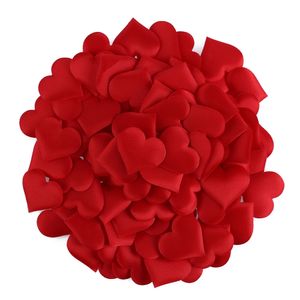 100pcs / mycket hjärta blomma låda valentin dag kärlek formad svamp kronblad för bröllop dekorativa handgjorda DIY kronblad födelsedagsbord bröllopsfest leveranser