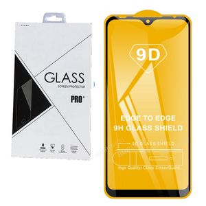 Полная крышка 21D 9D Закаленное стекло экрана Protector AB CLEUE для Motorola Moto G8 Play G8 Plus G8 Power G Stylus 100 шт. / Лот розничная упаковка