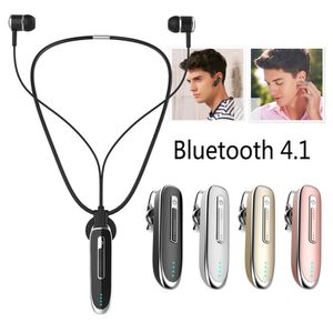 300mAh Sport Stereo Mini Trådlöst Bluetooth Headset Halsband Bluetooth Hörlurar Handsfree Clip på hörlurar