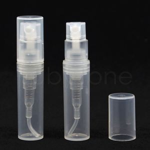 1000шт Пластиковые Perfume Spray Empty Bottle 2ML 2G Refillable Sample Cosmetic Контейнер Mini Малый круглый атомайзер RRA2180