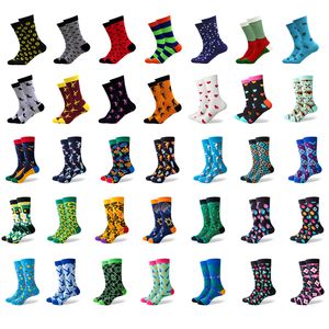 Match up heren kleurrijke gekamde katoenen leuke sokken bruiloft merk luxe sokken VS grootte