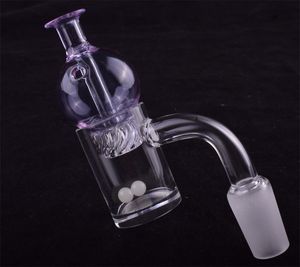 Quarz-Banger-Nagel mit Spinning Carb Cap und Terp Perle weibliche männliche Verbindung 45/90 Grad für Glaswasserbongs