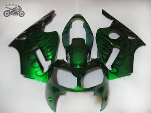 Spritzguss-ABS-Kunststoffverkleidungen für Kawasaki Ninja ZX12R 2000 2001 ZX 12R 00 01 Green Road Racing Chinesische Verkleidungskörperteile