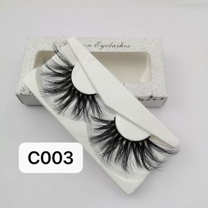 25mm 30mm Ciglia di visone 3D 100% Capelli di visone Ciglia finte Wispy Fluffy Lashes Strumenti per il trucco degli occhi Drammatico Volumn Strip Ciglia di visone fatte a mano