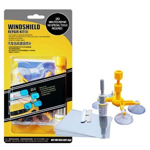 DIY bil vindrute reparation kit Auto Cracked Windscreen Glass Set Quick Fix Wind Screat Scratch Polishing Tool