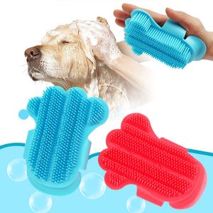 Pet Dog Cat Bath Brush Comb Rubber Hair Grooming Massaging Massage Comb Dog Cat Pet YQ01118
