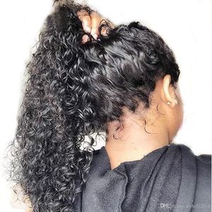 360 spets frontvatten våg peruker pre plocked human hår peruk för svarta kvinnor full front 130% densitet 13x4 diva1