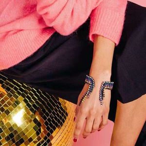 colorful diamonds tennis bracelets women Crystal Rhinestone tassel bracelet girl Luxurious fringes hand jewelry free shipping