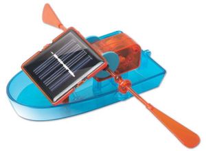 어린이 퍼즐 장난감 창조적 인 태양 카누 파워 보트 기술 작은 장난감 과학 발견