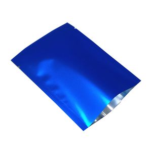 300 Pezzi 7x10 cm Blu Open Top Foglio di Alluminio Sigillante a Caldo Sacchetti per Imballaggio Alimentari Opachi per Noci Secche Foglio di Mylar Sacchetti per Imballaggio per Conservazione Alimenti Sottovuoto