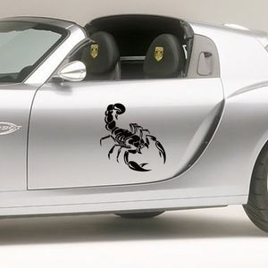 40*39cm Adesivos de carro personalizados criativos Faça você mesmo Cobertura de arranhão Adesivos de carro Scorpion PVC removível à prova d'água