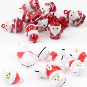 5pcs Jingle Bells Рождественский старик орнамент металлический колокольчик для домашнего кулонного дерева