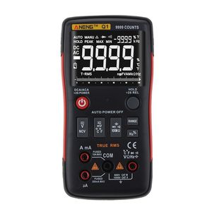 Freeshipping Aneng Q1 True-Rms Digital Multimeter Auto Button 9999 Counts With Analog Bar Graph Ac/Dc Voltage Ammeter Current Ohm Tran