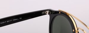 Partihandel-Klassisk Märke Designer Solglasögon Män Kvinnor Plankram UV400 Glasslins Retro Eyewear med gratis Retail Butik Box och Etikett