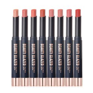 Beauty Glazed Lipstick Velvet Matte Lipsticks Pencil Non Stick Cup 8 Colors Makeup Lip Stick