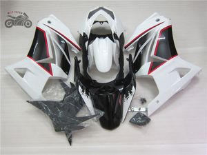 Dostosuj własne wróżki Zestaw do Kawasaki Ninja 250R ZX250R ZX 250 2008-2014 EX250 08-14 Białe motocyklowe zestawy targowe AB16