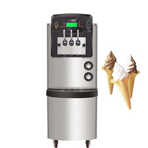 スリーフレーバーソフトアイスクリームマシンステンレススチール自動商用高品質のソフトアイスクリーム製造マシンの低コスト販売