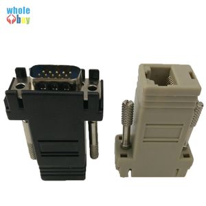 High Quality Network Cable Adapter VGA Extender Male To LAN CAT5 CAT5e CAT6 RJ45 Femae 100pcs/lot