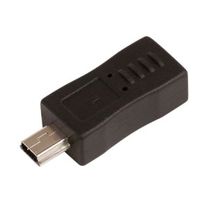 Black Black Black Black 5pin USB maschio a Mini 5 Pin femmina Adapter Connecter Converter Adapter