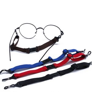 Retro cor sólida óculos de óculos cinta óculos de sol pescoço corda cordão óculos titular de moda acessórios para mulheres homens