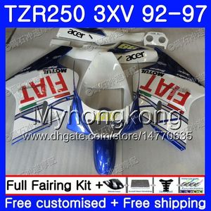 키트 파란색 흰색 빛 YAMAHA TZR250RR 용 RS TZR250 92 93 94 95 96 97 245HM.27 TZR 250 3XV YPVS TZR 250 1992 1993 1994 1995 1996 1997 페어링