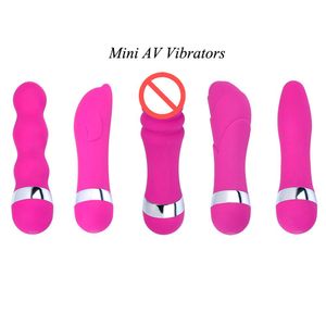 Mini AV Vibrator G-punkt Vibration Kula Realistisk Dildo Kvinnlig Onanist Erotisk Klit Massager Sexleksaker